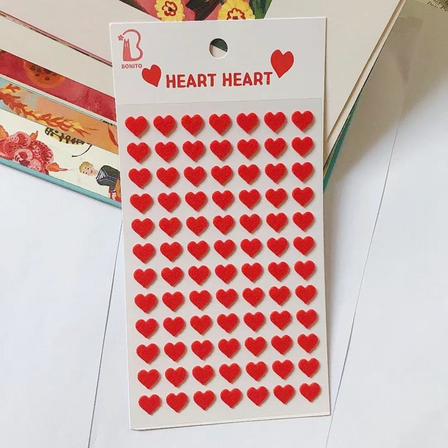 Stickers Stationery 3d Heart, Heart Stickers Scrapbooking